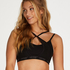 HKMX The Twist Sports Bra, Black