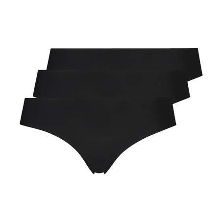 Invisible Lace Back Brazilian, Black