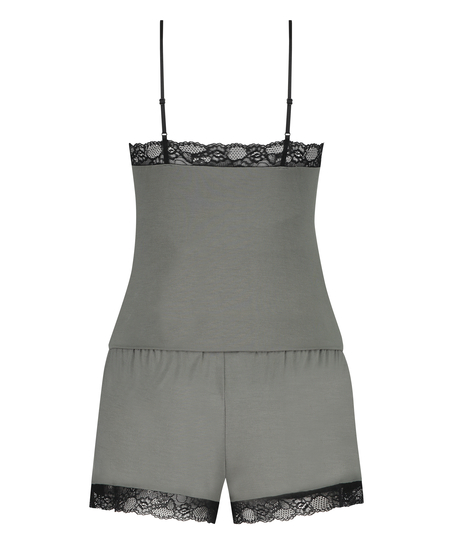 Cami Short Pyjama Set, Green