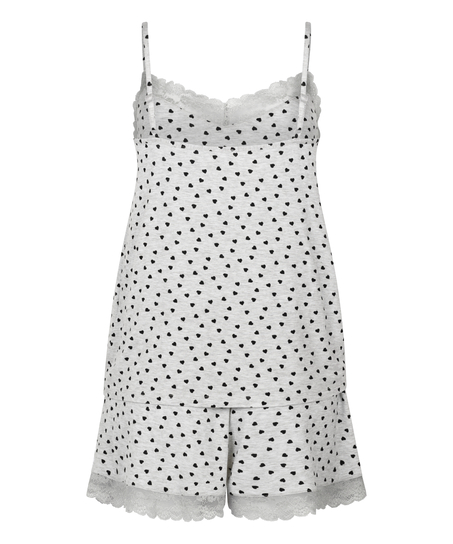 Cami Short Pyjama Set, Gray