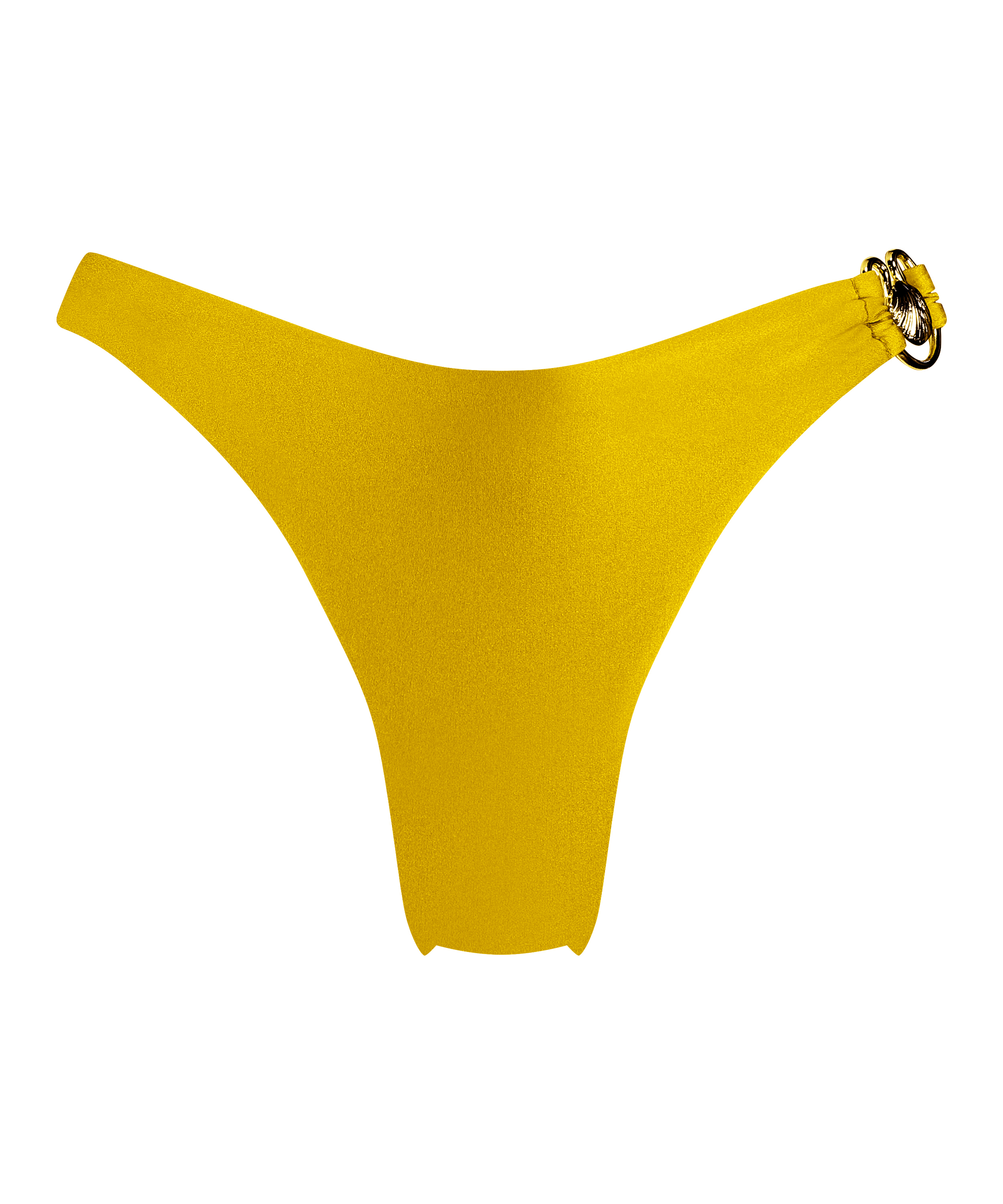 Nice High-Leg Bikini Bottoms, Yellow, main