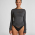 super soft Boatneck shirt with Cashmere, Grey