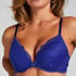 Marine Padded Push-Up Underwired Bra, Blue