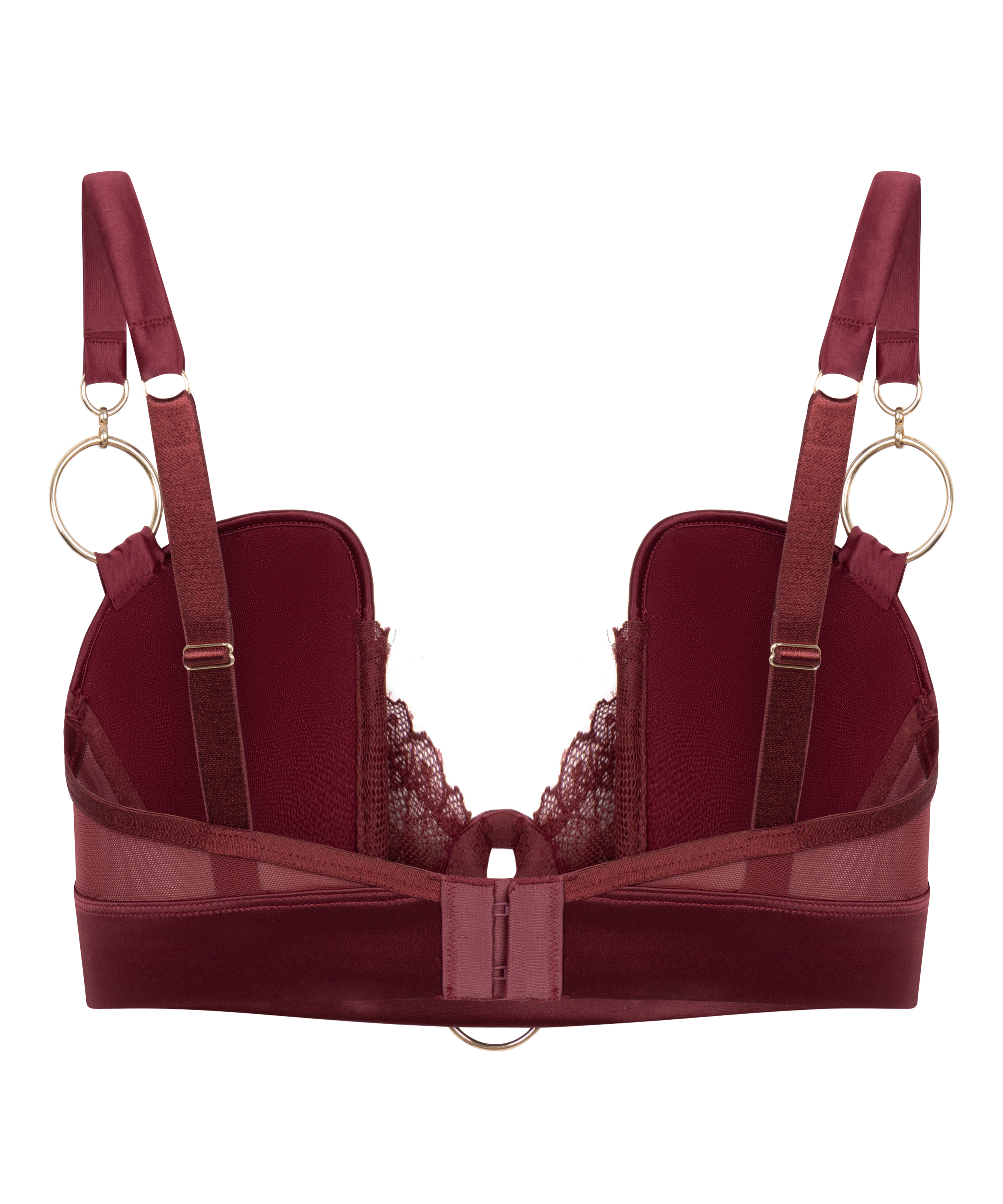 Marjolein Padded Underwired Longline Bra, Red, main