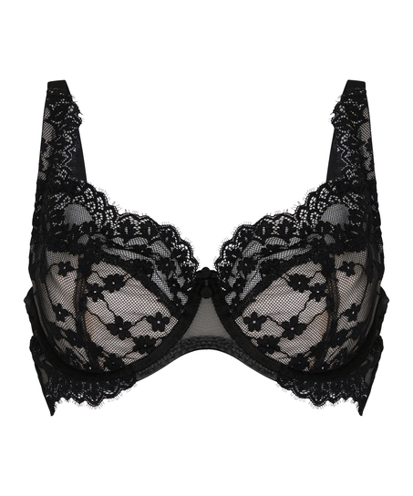 Daisy Non-Padded Underwired Bra, Black