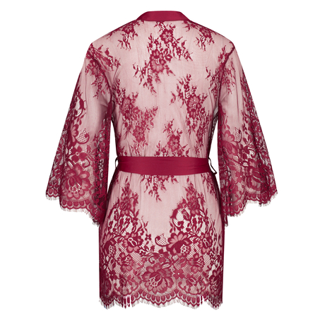 Isabelle Lace Kimono, Red