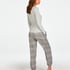 Petite Twill Check Pyjama Pants, Gray