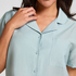 Pyjama Jacket Crinkled, Blue