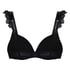 Posie Padded Underwired Push-Up Bra, Black