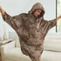 Flannel Fleece Hoodie, Beige
