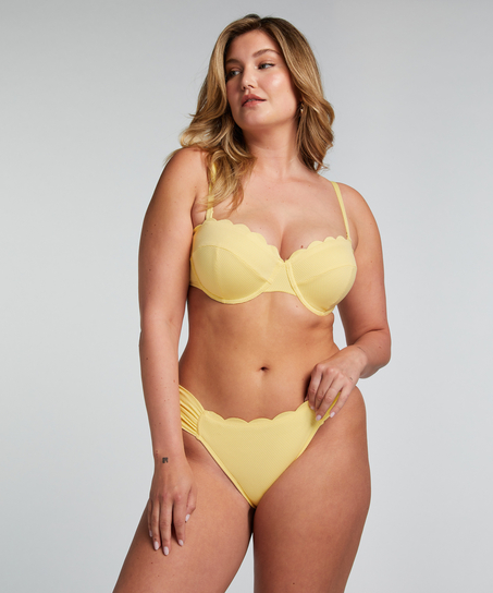 Scallop Rio Bikini Bottoms, Yellow