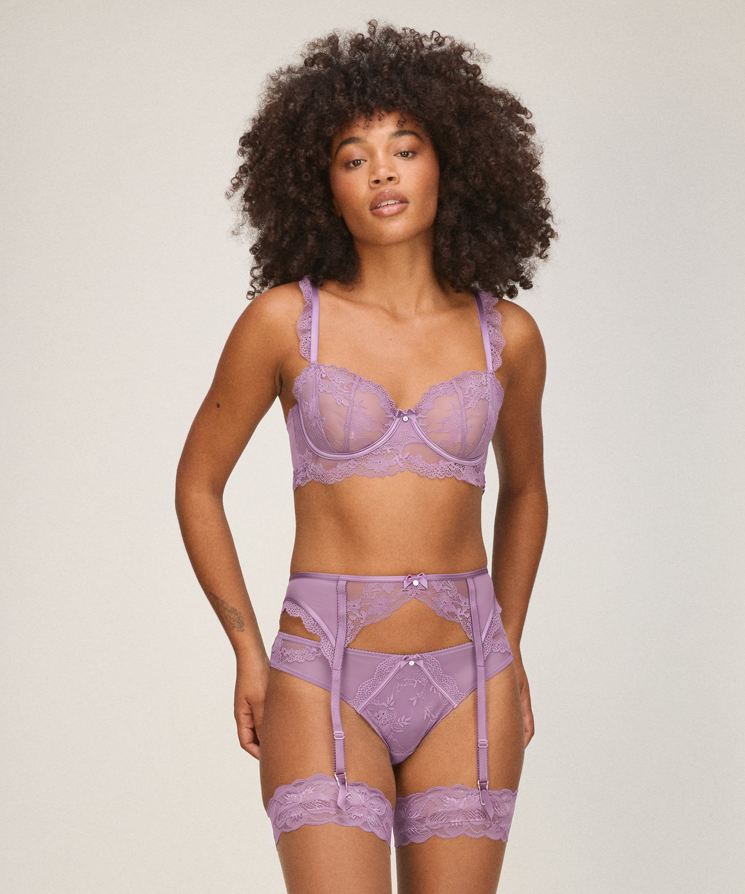 Suspenderbelt Naomi, Purple, main