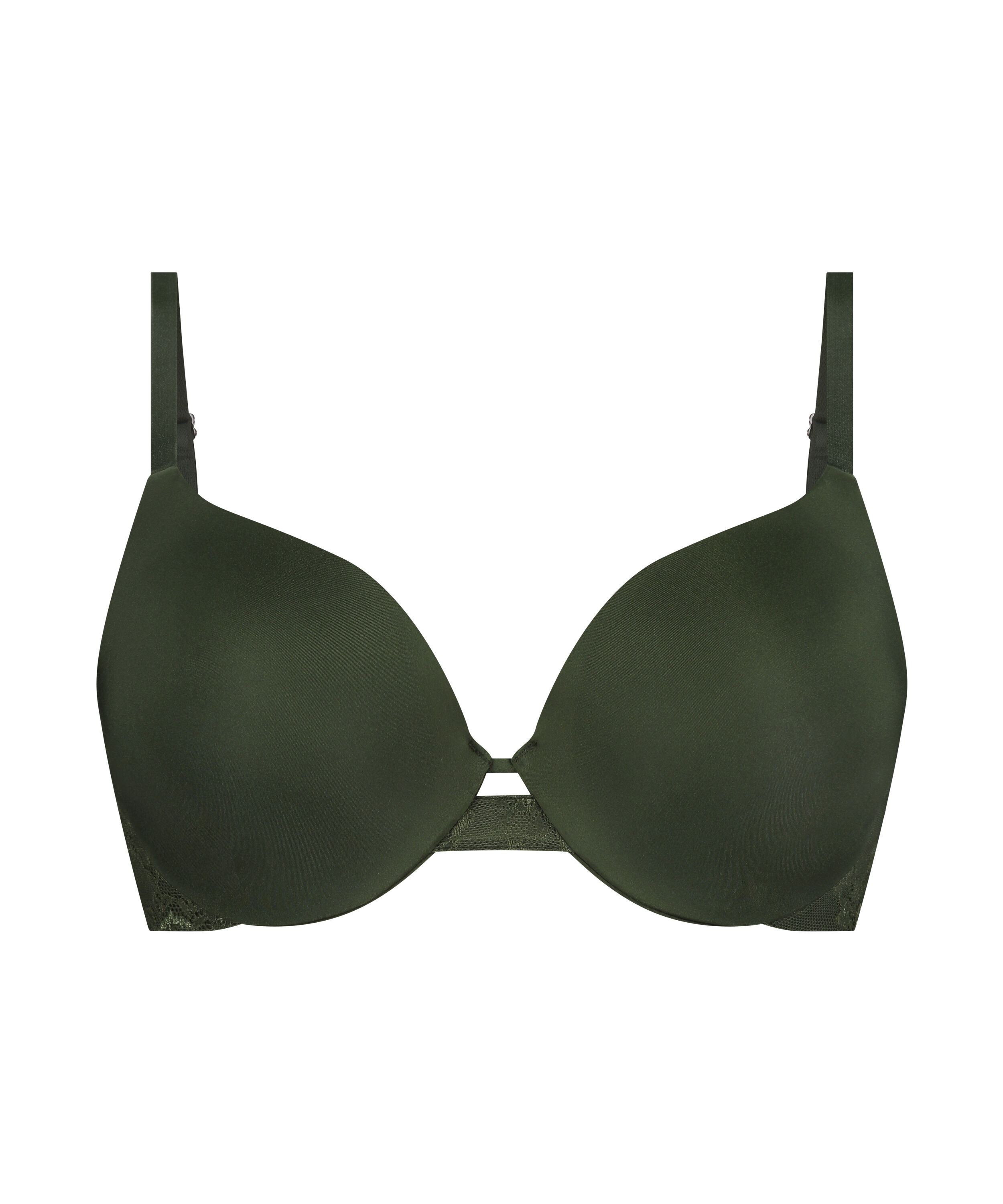 Lea Padded Underwired Push-Up Bra, Green