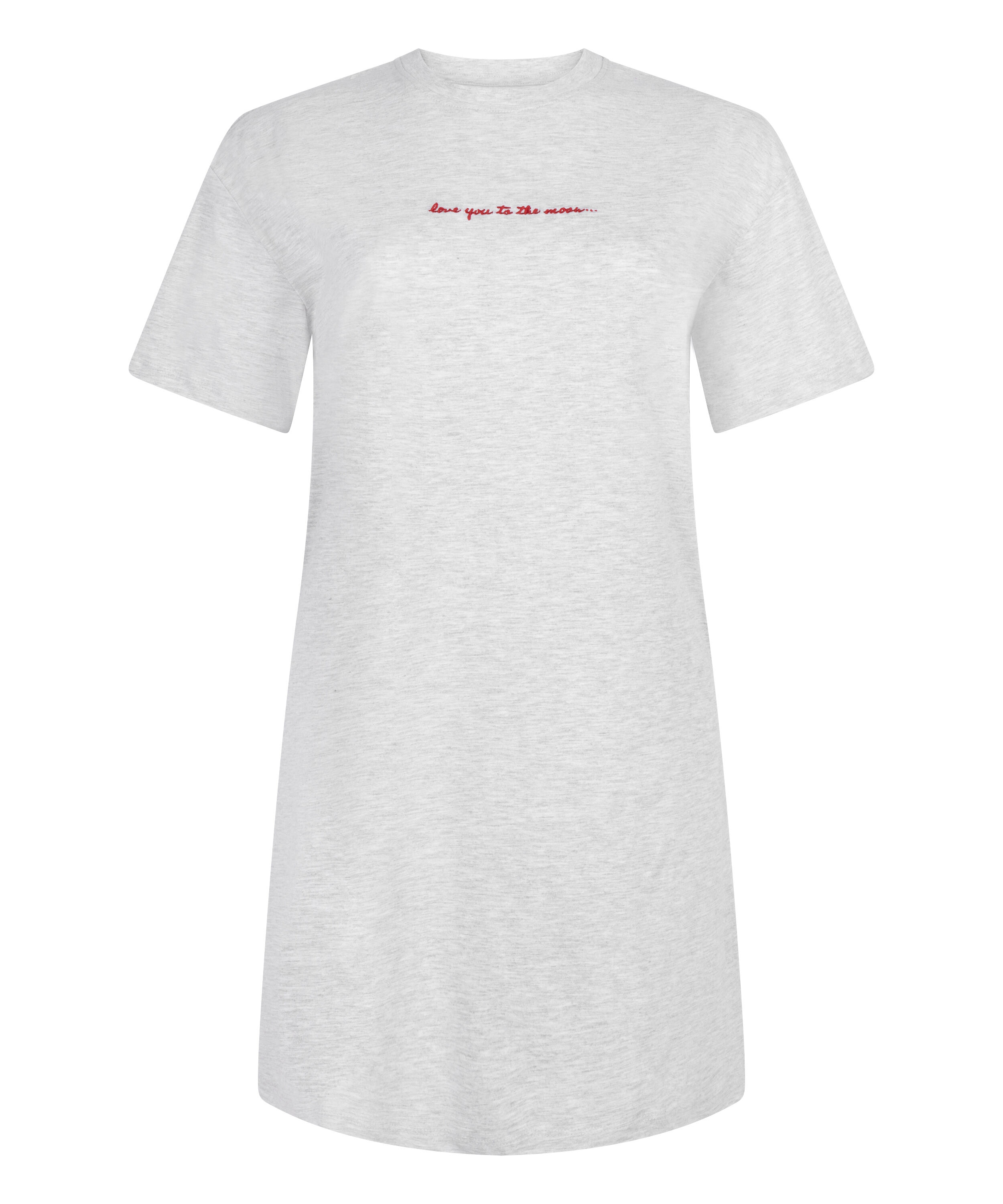 Round Neck Nightshirt, Gray