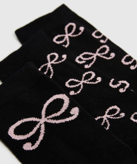 2 Pairs Cotton Socks, Gray