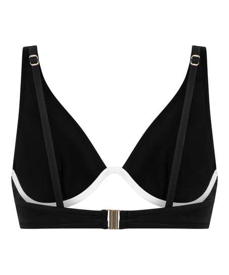 Neoprene Bikini Top, Black