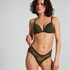 V-shaped Brazilian knickers mesh, Green