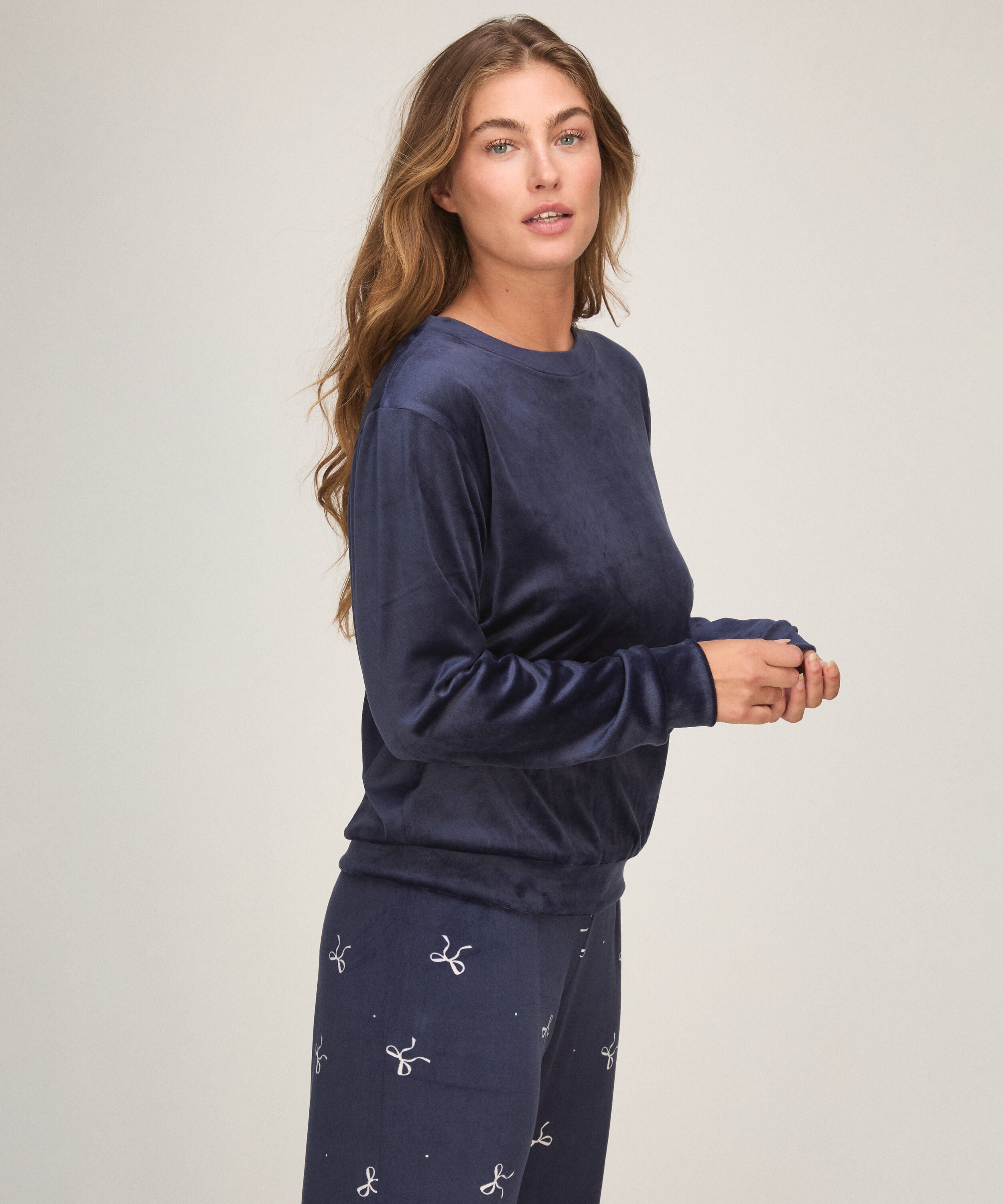 Pyjama Set Velours, Blue