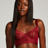 Hana Non-Padded Longline Underwired Bra, Red