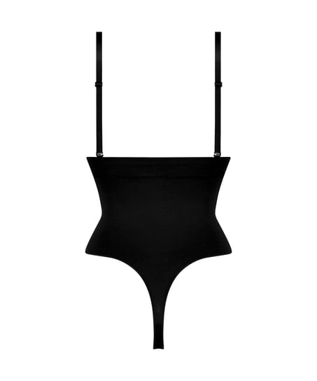 Seamless Enhancing High Waisted Thong, Black