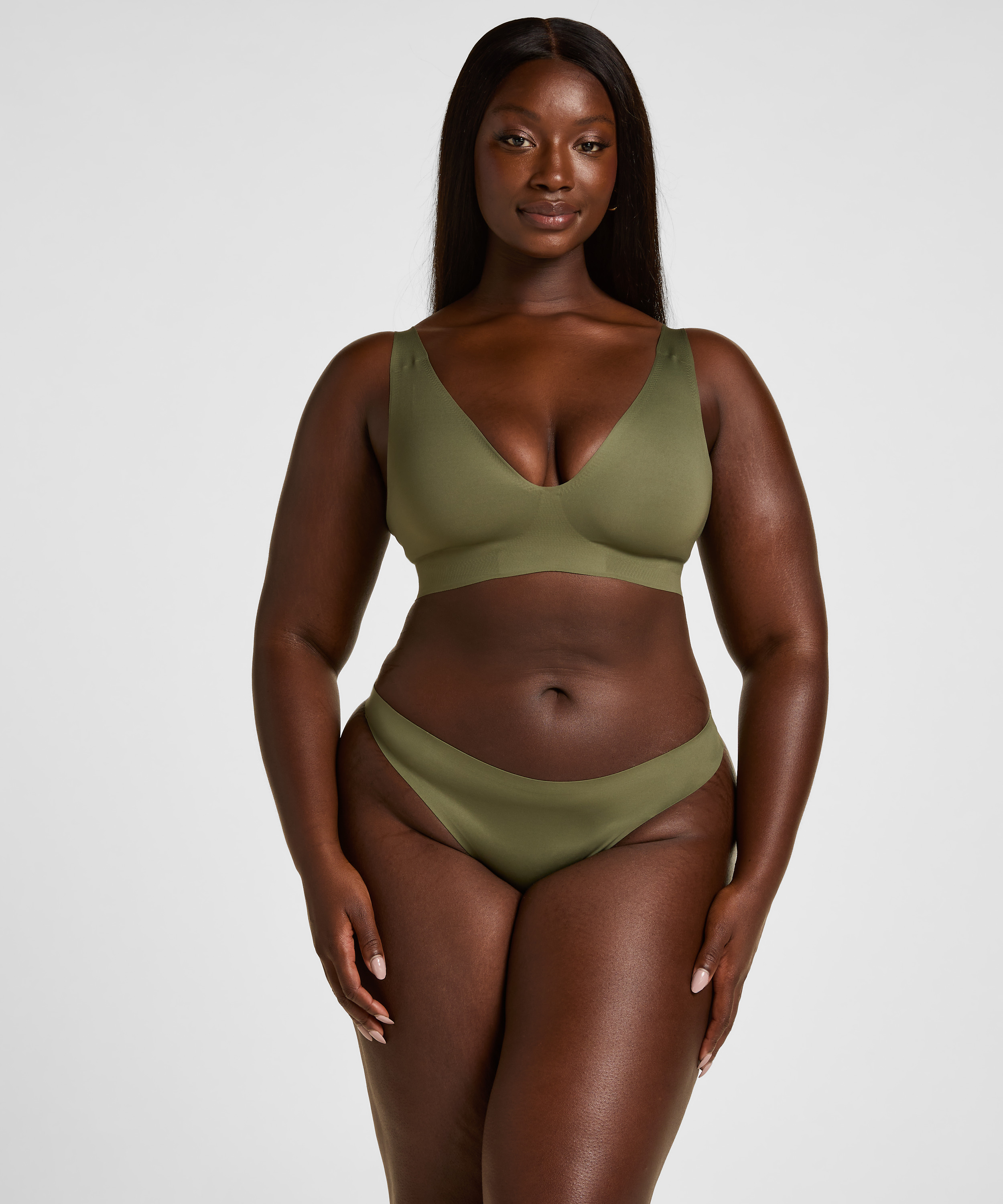 Super Comfort Thong, Green, main