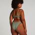 Scallop Padded Strapless Underwired Bikini Top Cup E +, Green