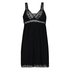 Graphic Lace slipdress, Black