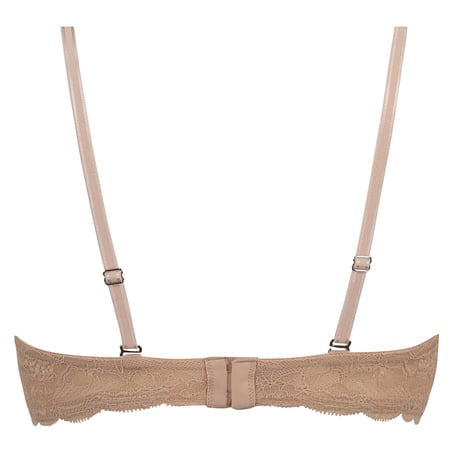 Angie Padded Strapless Underwired Bra, Beige