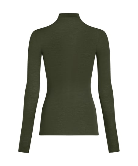 super soft Turtleneck shirt with Cashmere, Green