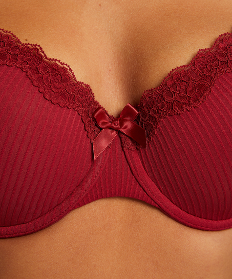 Lola Padded Underwired Bra, Red