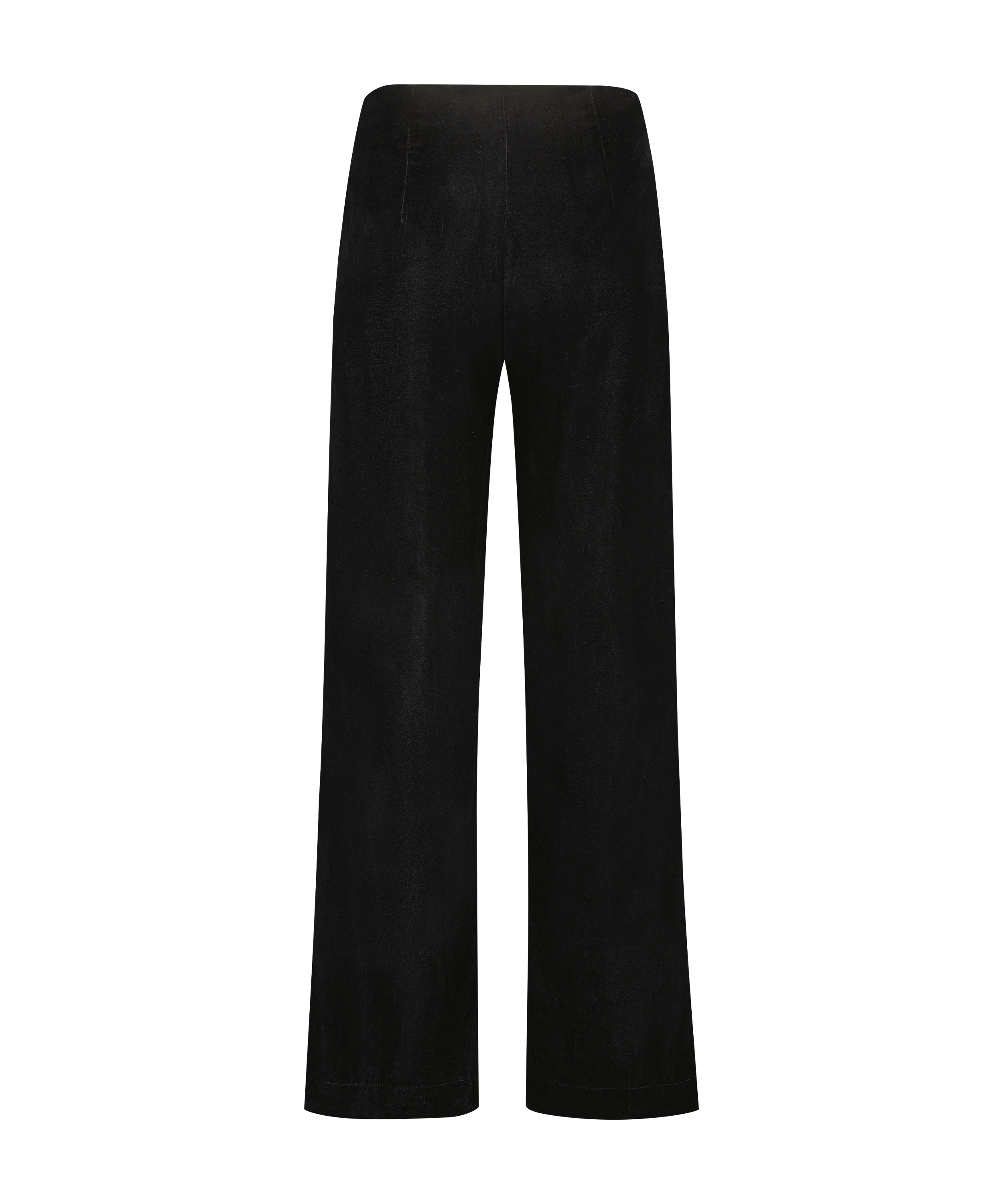 Petite Velvet Palazzo Trousers Lucy Hale, Black, main