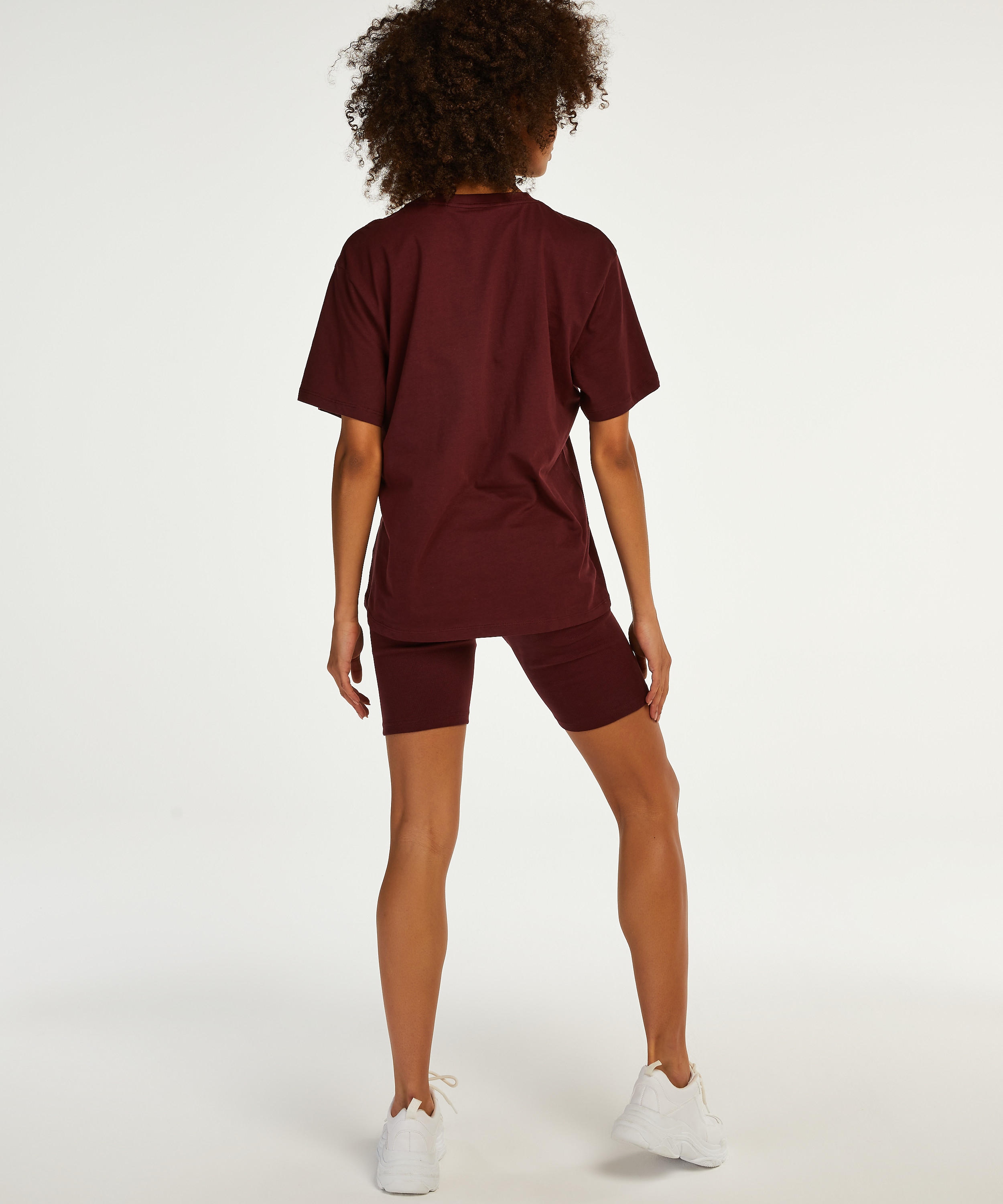 Biker Short Pyjama Set, Red, main