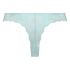 Lace Back Invisible Thong, Blue