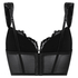 Whitney Padded Underwired Longline Push-Up Bra, Black