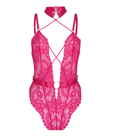 Private Brandy body open crotch, Pink