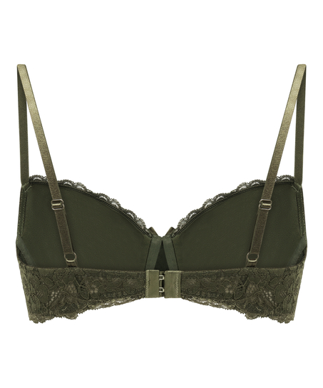 Marine Padded Underwired Bra, Green
