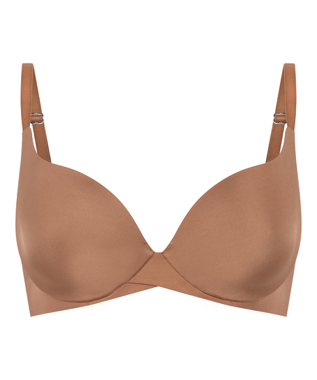 Smooth Padded Underwired Bra, Brown