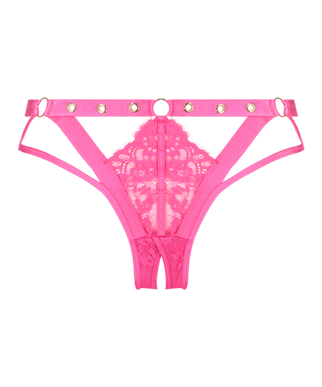 Sadie Brazilian with open crotch, Pink
