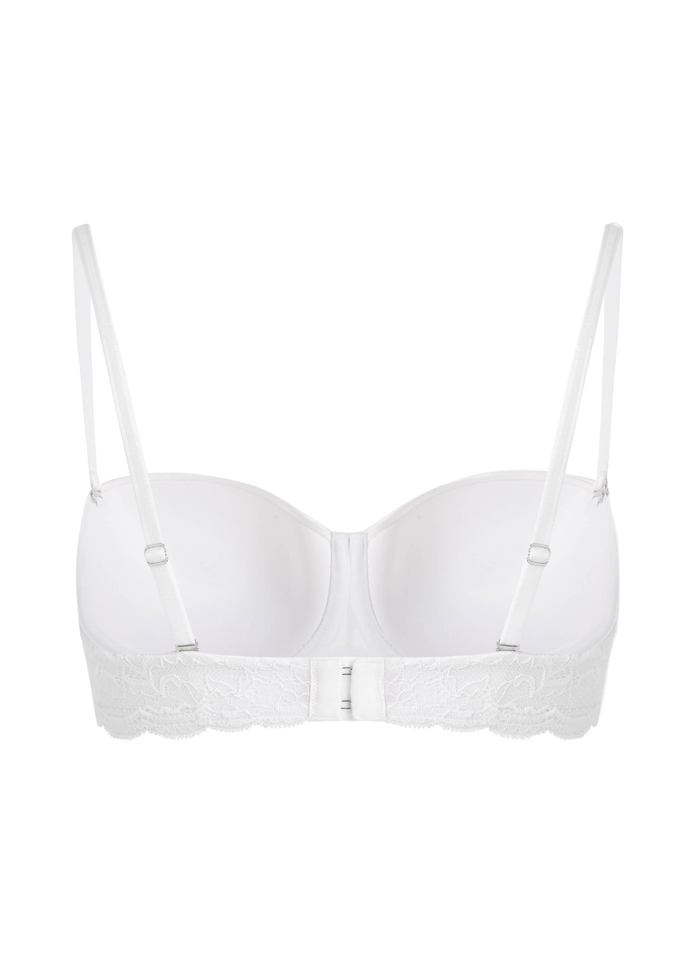 Angie Padded Strapless Underwired Bra, White, main