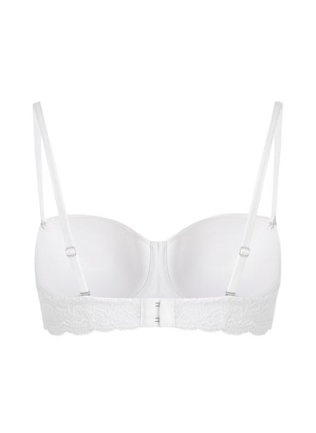 Angie Padded Strapless Underwired Bra, White