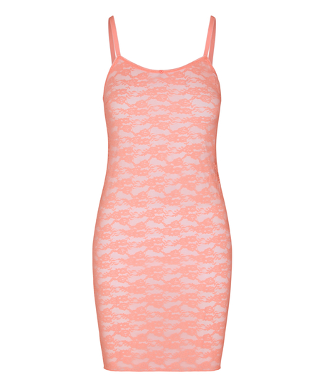 Slipdress Allover Lace, Pink