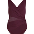 Shaping Shell Mesh Swimsuit, Purple