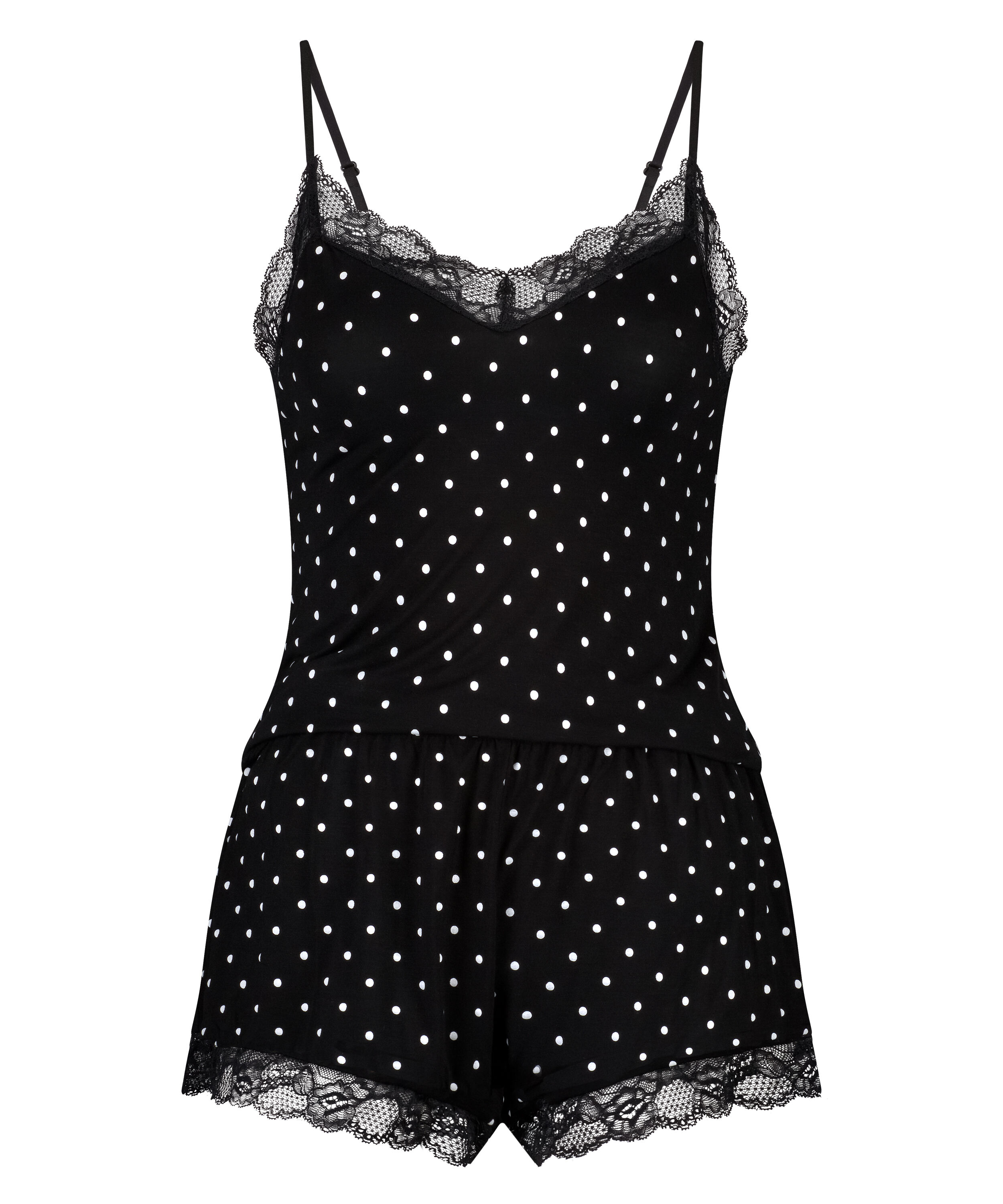 Cami Short Pyjama Set, Black