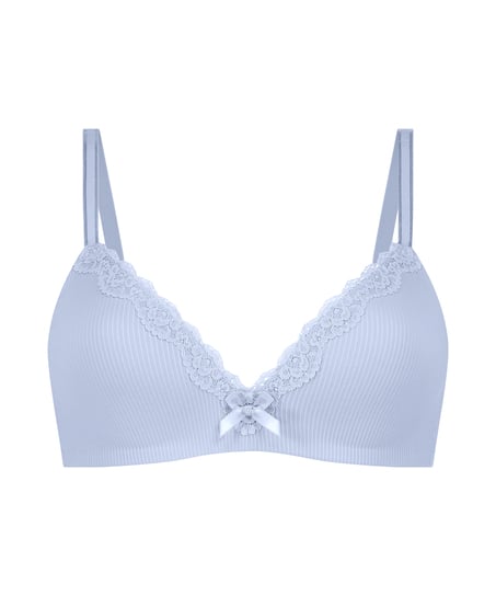 Lola Padded Non-Wired Bra, Blue