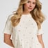 Pyjama Top Pointelle, White