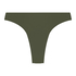Luxe High-Leg Bikini Bottoms, Green