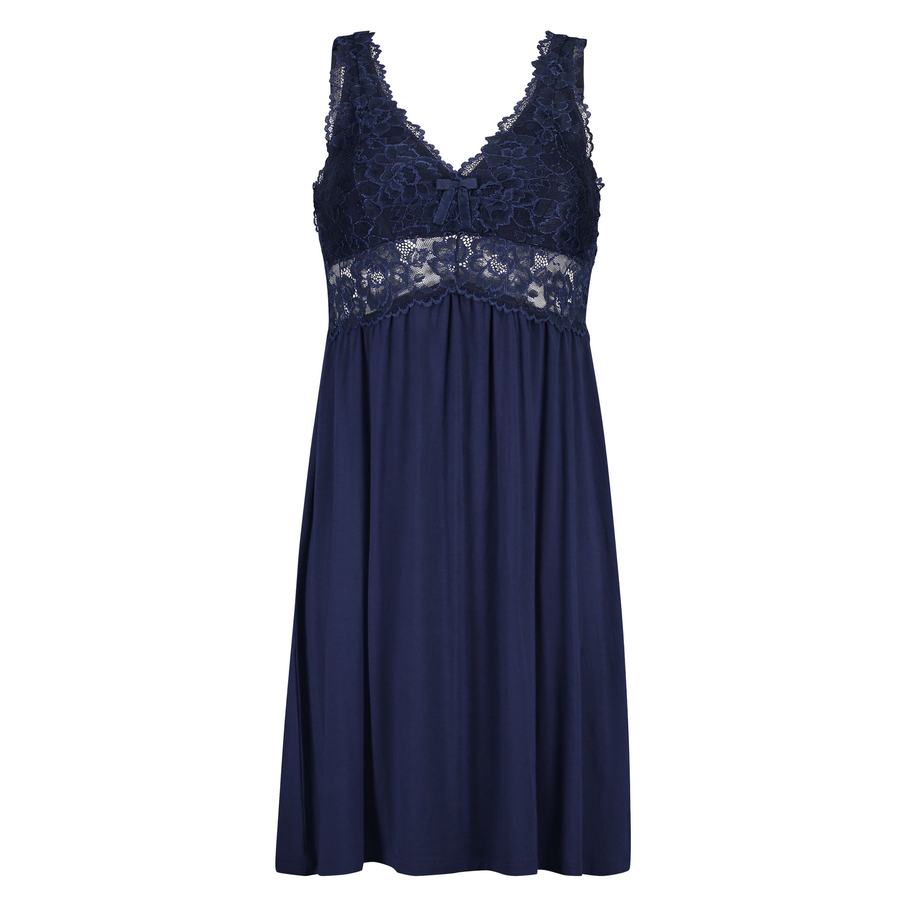 Nora Lace Slip Dress, Blue