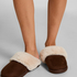 Betty Fake Fur Mule, Brown