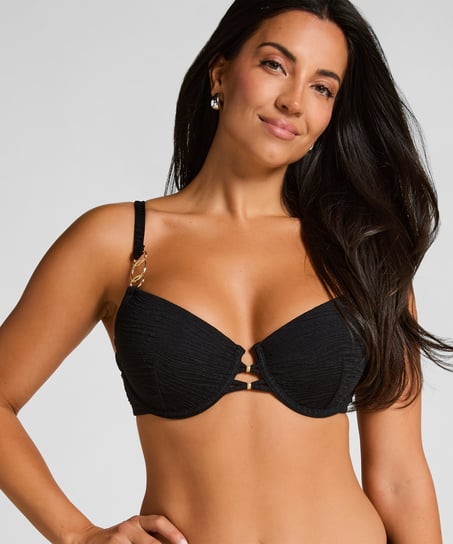 Bahamas Padded Bikini Top, Black