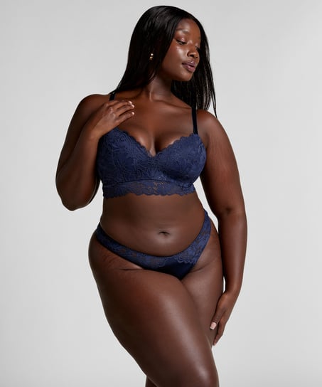 Andrea Padded Non-Wired Bra, Blue